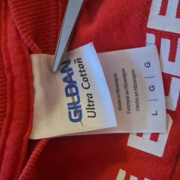 K.C. Chiefs We Bleed Red K. C Kingdom T Shirt Long Sleeved.     Size Large - Picture 5 of 6